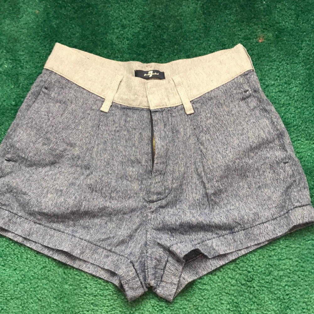 7 For All Man Kind- jean shorts, size 24